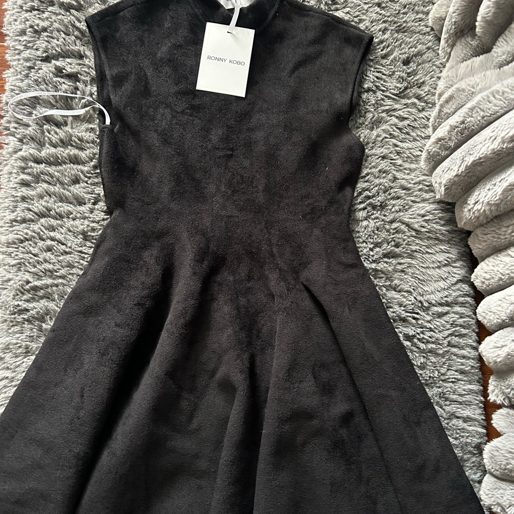 Ronny Kobo Collection Black Knit Laney Dress medium